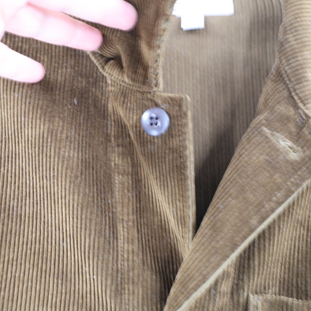 Wallace & Barnes Chore Jacket Men’s Medium Corduroy Button Up Pockets Brown - Picture 5 of 13